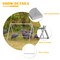 Chicken Perches with Swing, Chicken Roosting Bars for Coop Accessories, Activity Play Toys for Pet's Health & Happy
